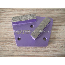 Trapezoid Double Square Diamond Segment Magnetic Grinding Plates - Soft Bond For Hard Concrete